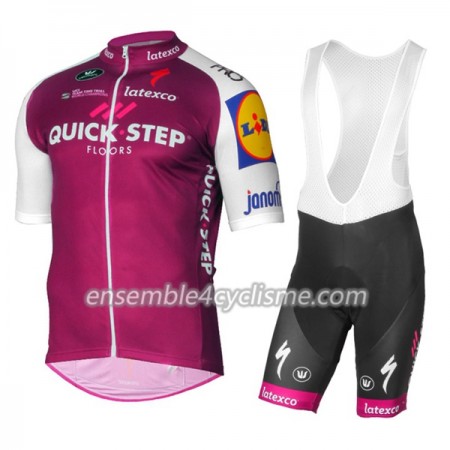 Tenue Maillot + Cuissard à Bretelles 2017 Quick-Step Floors N003